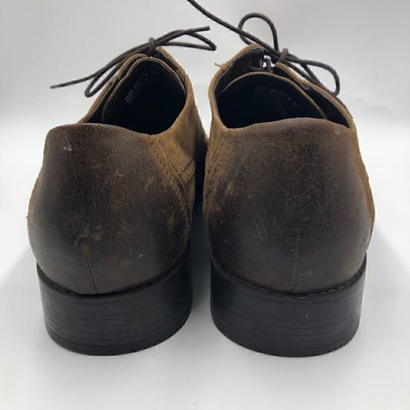 Clarks Men's Brown Leather Cap Toe Lace Up Oxford Shoes Size 12M - Picture 9 of 12